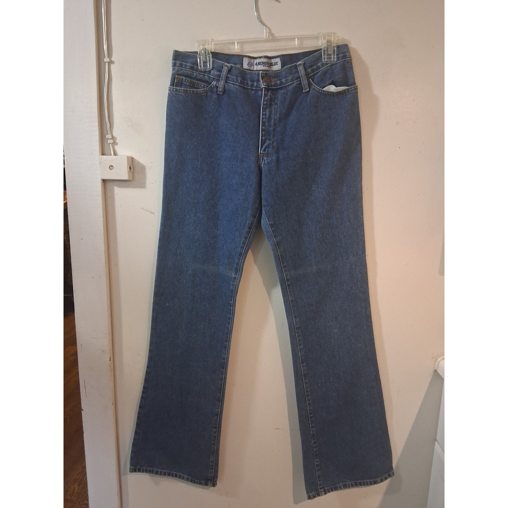 AnchorBlueVintageStudded Star Back Pocket Jeans Medium Wash Straight Leg 31x31.5